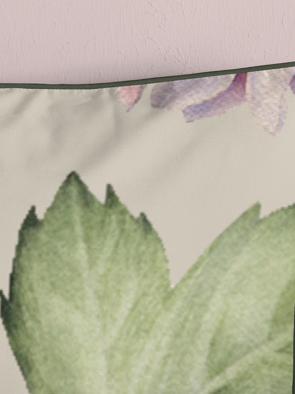 Descanso Biancheria da letto reversibile Descanso Fiori a fantasia beige 140 x 200 cm