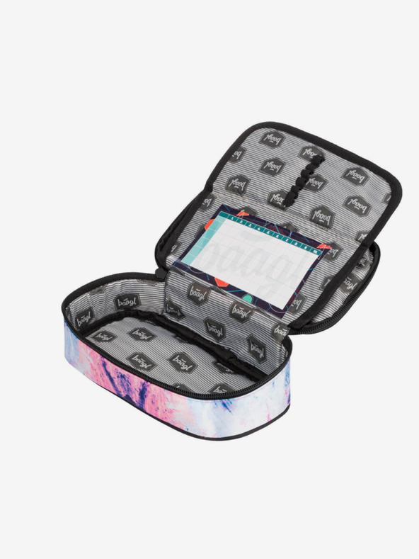 BAAGL  Astuccio scuola rosa astratto Baagl