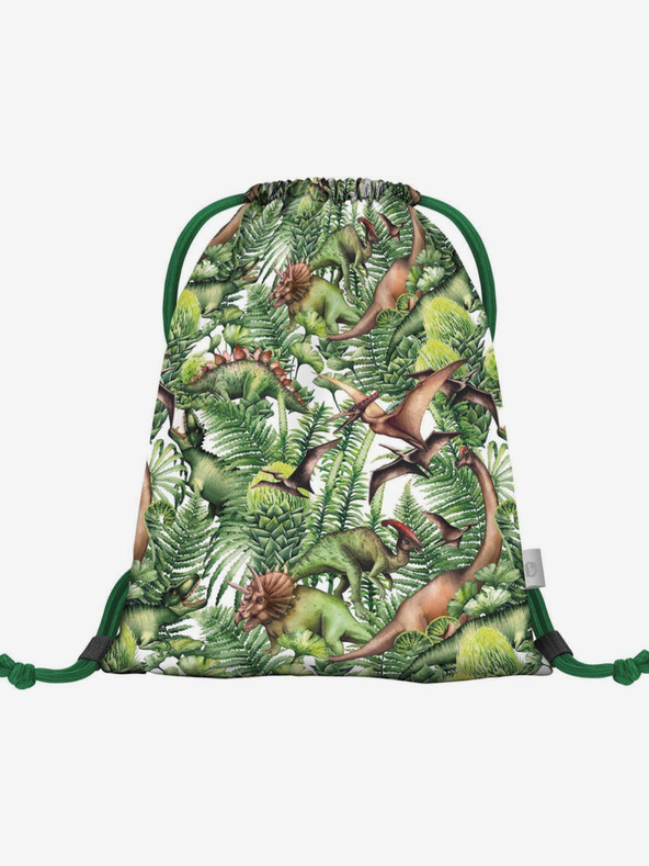 BAAGL  Borsa verde con tasca Baagl Dinosauri