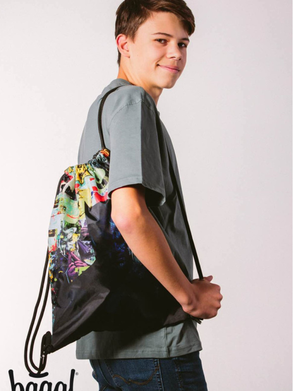 BAAGL  Zaino nero Baagl Skate Batman Comics