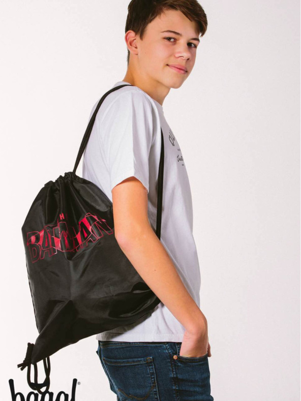 BAAGL  Zaino nero Baagl Batman Red