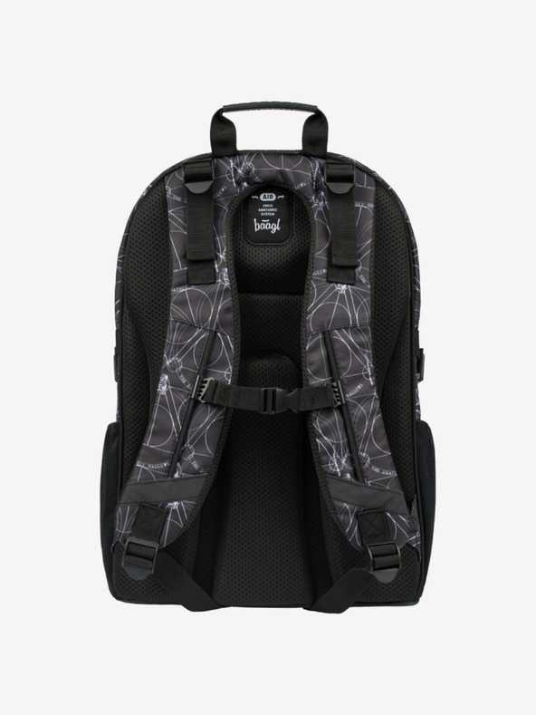 BAAGL  Set scuola nero - zaino, astuccio, borsa Baagl Skate Harry Potter Doni della Morte