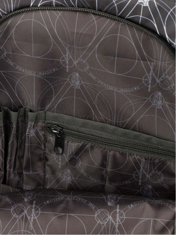 BAAGL  Set scuola nero - zaino, astuccio, borsa Baagl Skate Harry Potter Doni della Morte