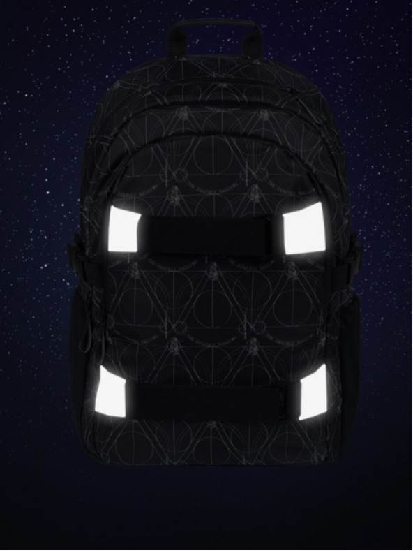 BAAGL  Set scuola nero - zaino, astuccio, borsa Baagl Skate Harry Potter Doni della Morte