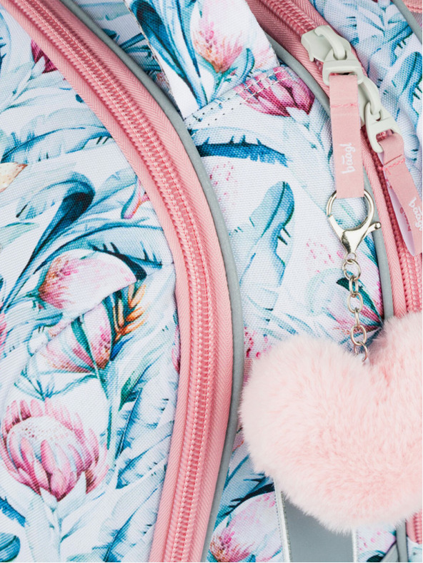 BAAGL  Zaino scuola bianco Baagl Shelly Raccoon