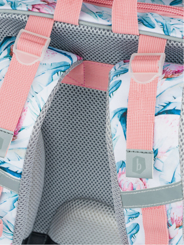 BAAGL  Zaino scuola bianco Baagl Shelly Raccoon