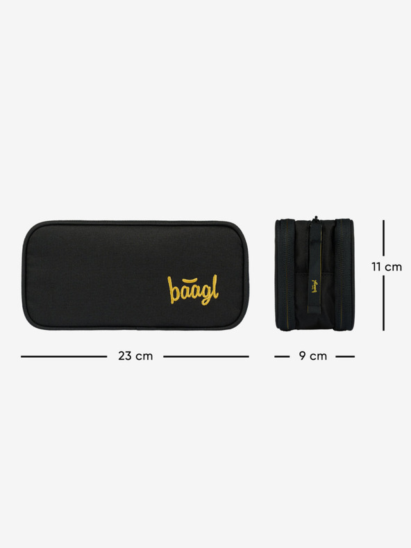 BAAGL  Astuccio nero per studenti Baagl Big Black