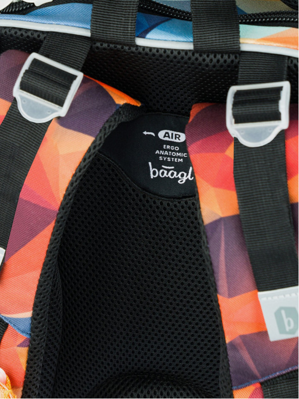 BAAGL  Cartella scolastica arancione Baagl Shelly Tiger