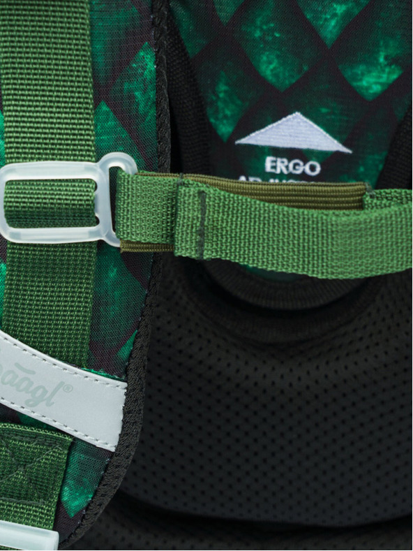 BAAGL  Zaino scuola verde Ergo Baagl Dragon