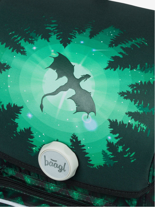 BAAGL  Zaino scuola verde Ergo Baagl Dragon