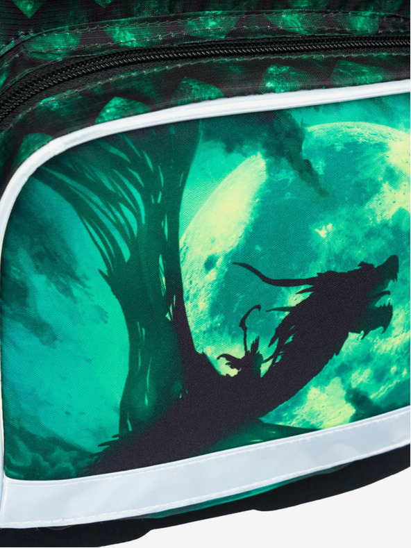 BAAGL  Zaino scuola verde Ergo Baagl Dragon