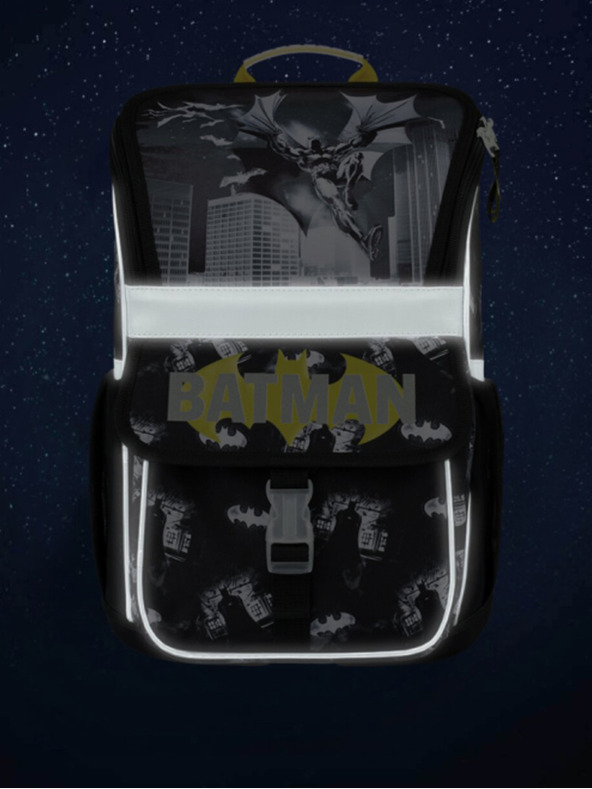 BAAGL  Zaino scuola nero Zippy Baagl Batman Darky City