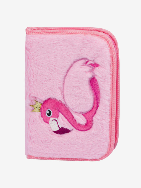 BAAGL  Astuccio per la scuola rosa a un piano Baagl Flamingo