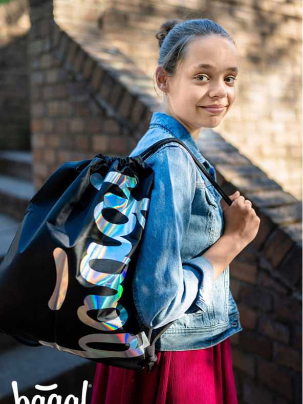 BAAGL  Borsa nera Baagl Metallic Holo