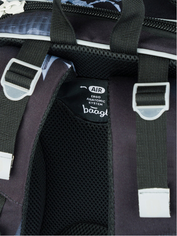 BAAGL  Set scuola nero - cartella, astuccio, borsa Baagl Shelly Batman Dark City