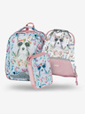 BAAGL  Set scolastico bianco: valigetta, astuccio, borsa Baagl Shelly Raccoon