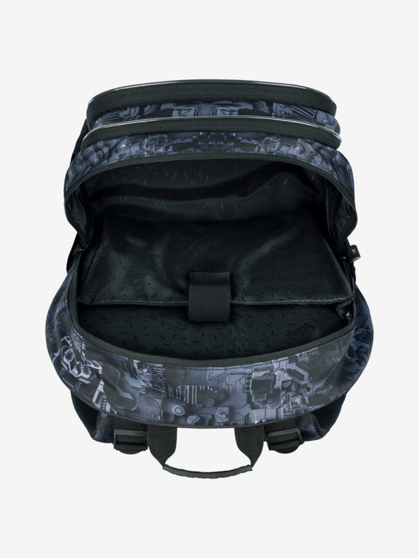 BAAGL  Set scuola grigio - zaino, astuccio, borsa Baagl Core Technic