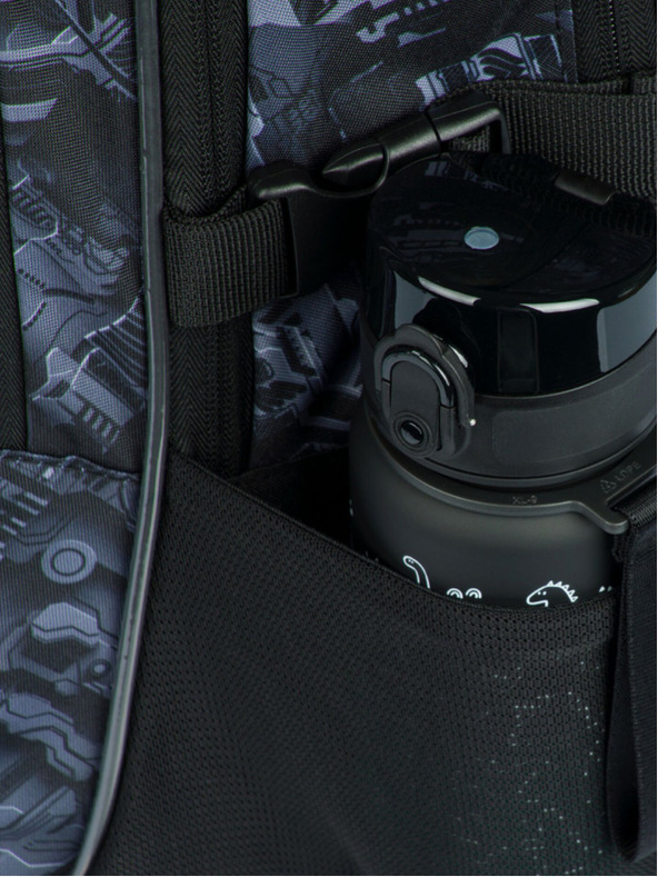 BAAGL  Set scuola grigio - zaino, astuccio, borsa Baagl Core Technic