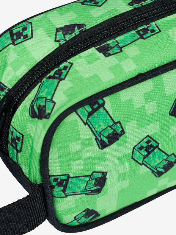 BAAGL  Set scuola verde - astuccio, borsa Baagl Minecraft 2 Creeper