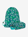 BAAGL  Set scuola verde - astuccio, borsa Baagl Minecraft 2 Silver Creeper