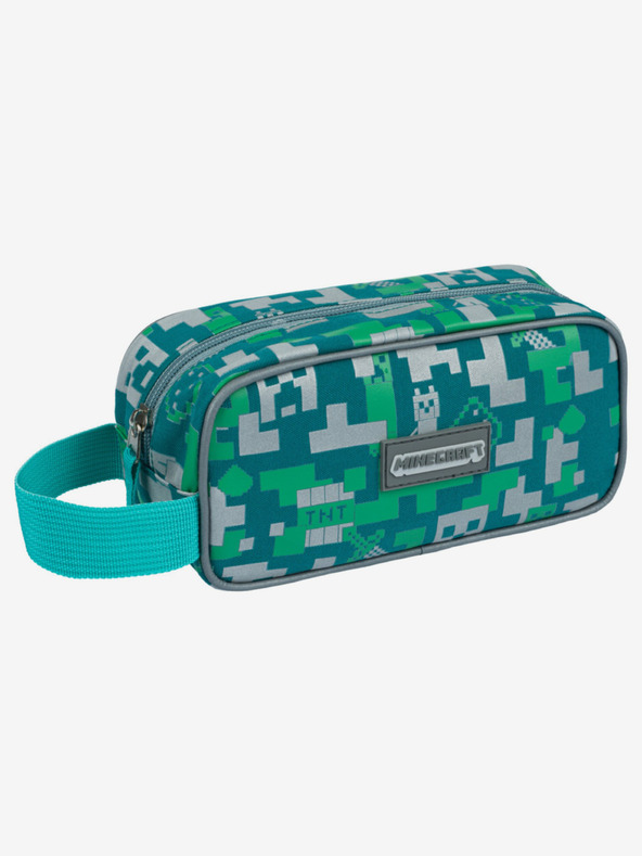 BAAGL  Set scuola verde - astuccio, borsa Baagl Minecraft 2 Silver Creeper