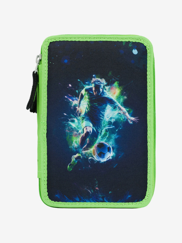 BAAGL  Astuccio scuola verde a tre livelli Baagl Football Player