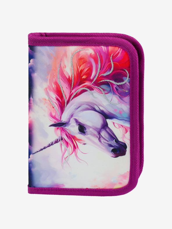 BAAGL  Astuccio per la scuola viola a un piano Baagl Unicorn Kingdom
