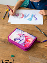 BAAGL  Astuccio per la scuola viola a un piano Baagl Unicorn Kingdom