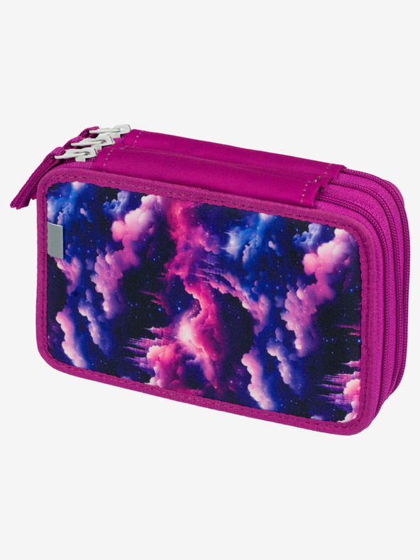 BAAGL  Astuccio per la scuola viola a tre livelli Baagl Unicorn Kingdom