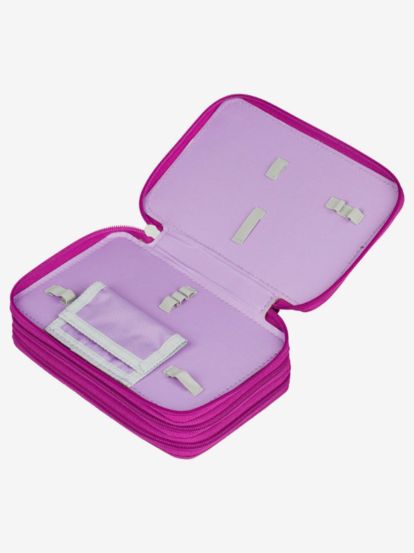 BAAGL  Astuccio per la scuola viola a tre livelli Baagl Unicorn Kingdom