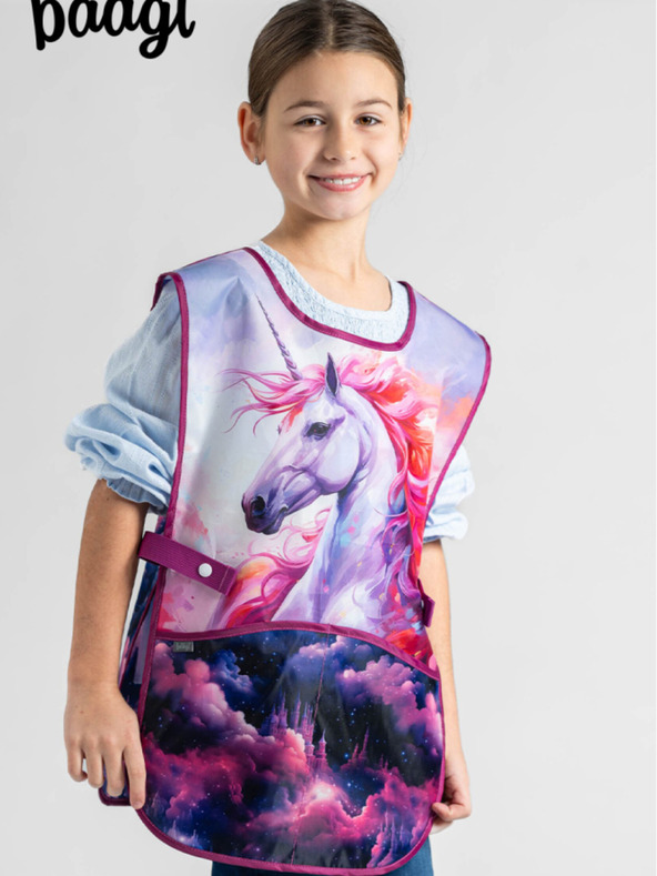 BAAGL  Grembiule viola per bambini Baagl Unicorn Kingdom