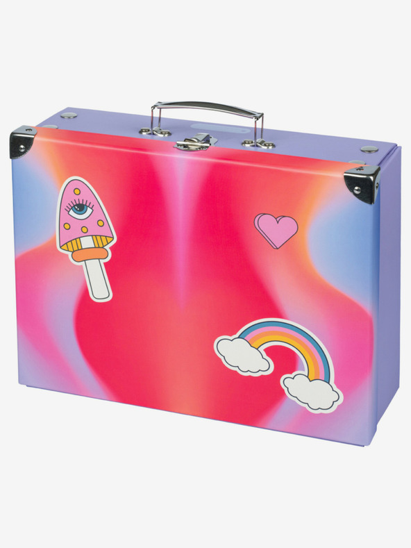 BAAGL  Astuccio pieghevole rosso con accessori Baagl Hippie