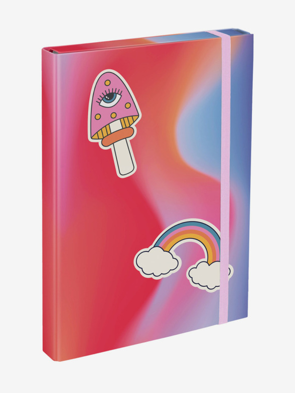 BAAGL  Cartelle rosse per quaderni di scuola A4 Baagl Hippie