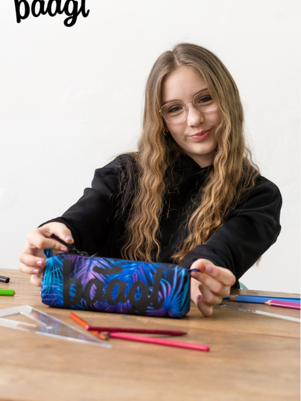 BAAGL  Custodia per studenti Baagl Palm Blue