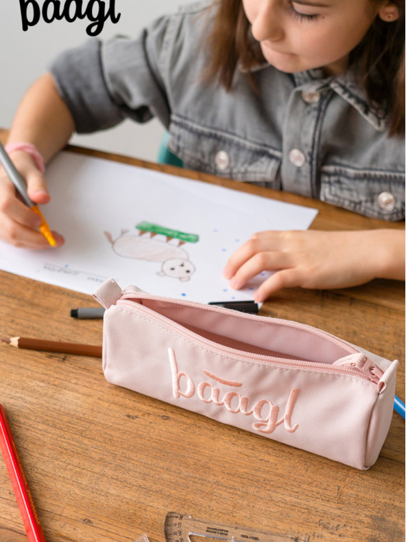 BAAGL  Astuccio per studenti Cream Creamy Baagl