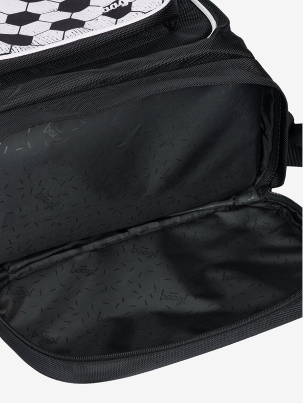 BAAGL  Zaino scuola nero Baagl Cubic Goal