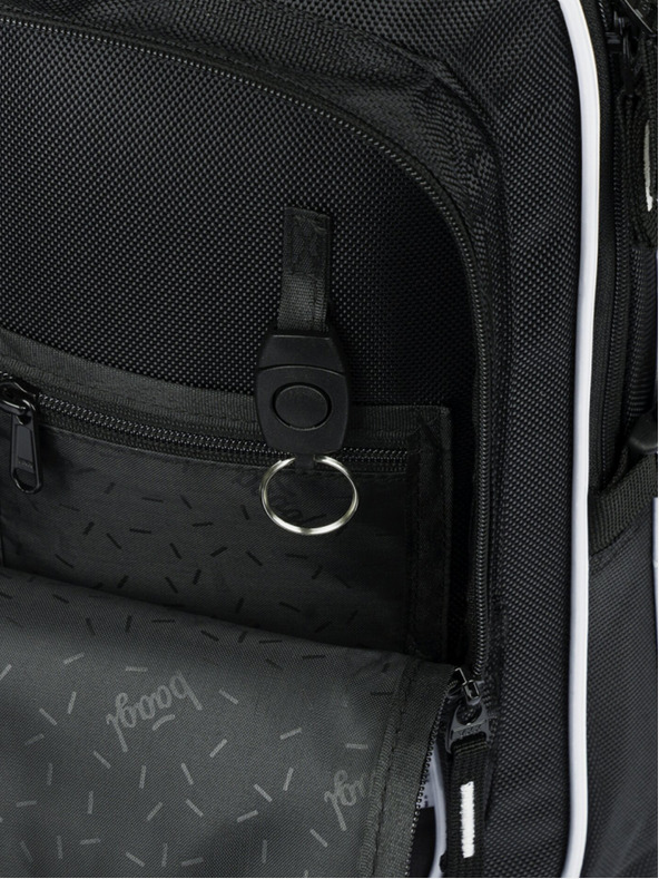 BAAGL  Zaino scuola nero Baagl Cubic Goal