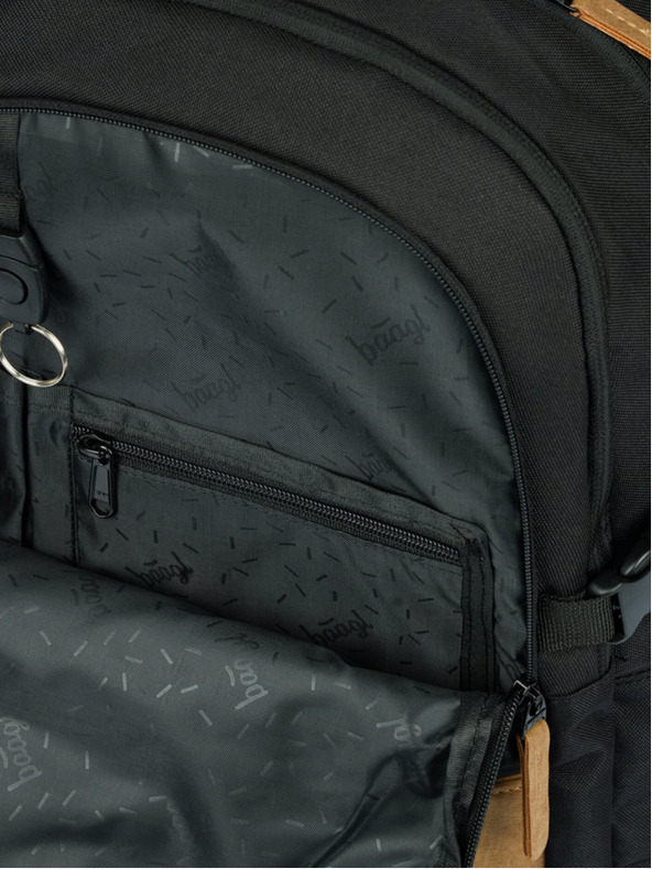 BAAGL  Set scuola grigio - zaino, astuccio e borsa Baagl Skate Darkness