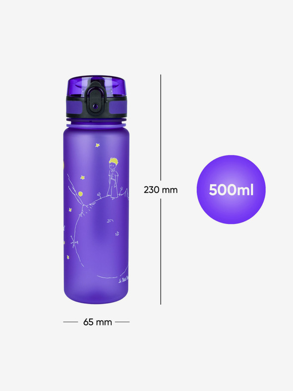 BAAGL  Borraccia tritan viola piccolo principe, 500 ml Baagl
