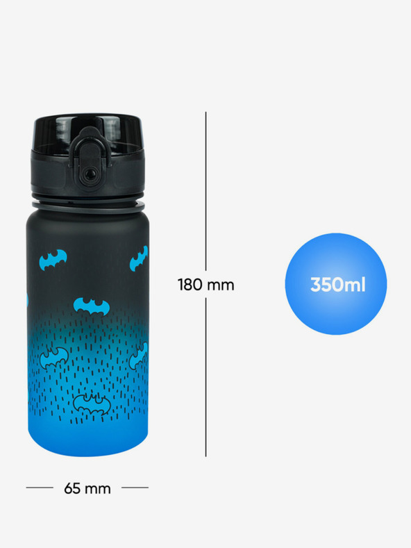 BAAGL  Borraccia in tritan nero sfumato blu batman, 350 ml Baagl
