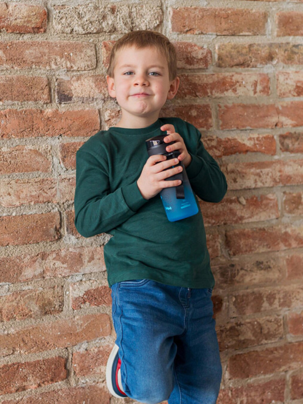 BAAGL  Borraccia in tritan nero sfumato blu batman, 350 ml Baagl