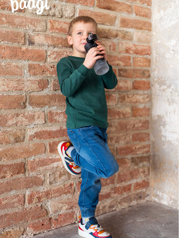 BAAGL  Borraccia in tritan nero sfumato lupo, 350 ml Baagl