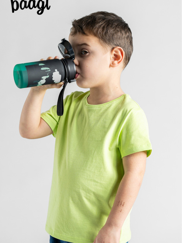 BAAGL  Biberon in tritan nero sfumato drago, 350 ml Baagl