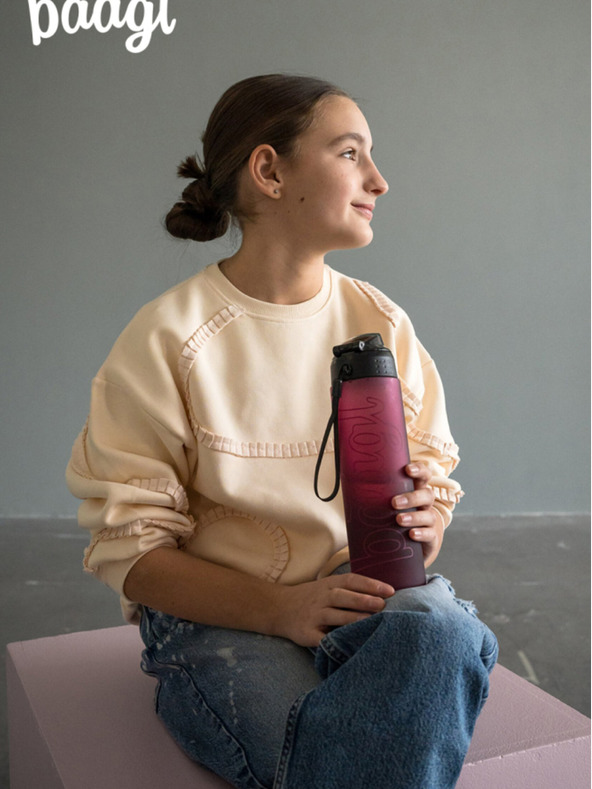 BAAGL  Borraccia in tritan rosso rubino, 700 ml Baagl