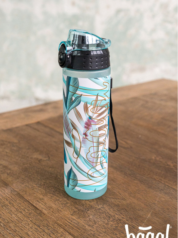 BAAGL  Borraccia in tritan viola foglie, 700 ml Baagl