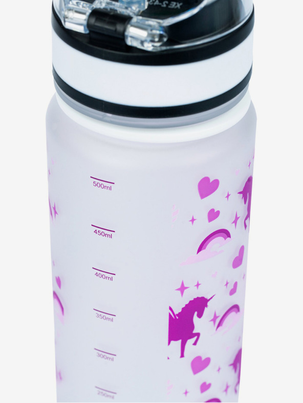 BAAGL  Biberon tritan viola regno degli unicorni, 500 ml Baagl