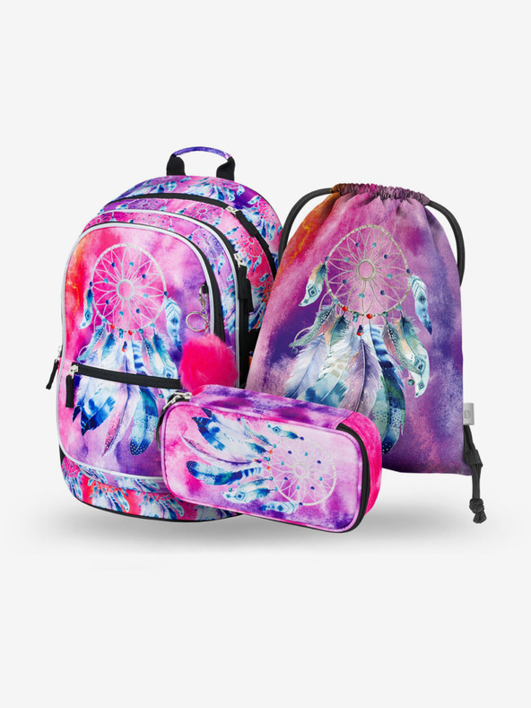 BAAGL  BAAGL 3 SET Core Dream Catcher: zaino, astuccio e borsa BAAGL