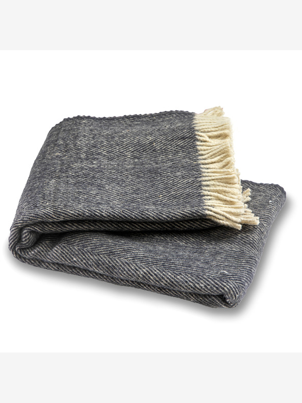 Balkanova Coperta di lana Elma XIII - blu indaco scuro