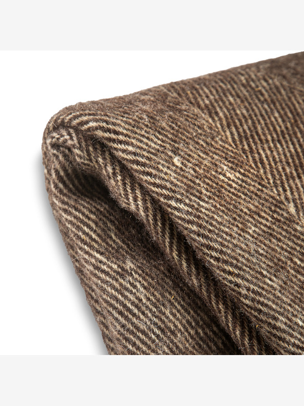 Balkanova Coperta di lana Elma XII - marrone scuro naturale