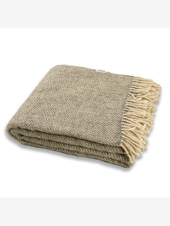 Balkanova Coperta di lana Elma IX - grigio naturale